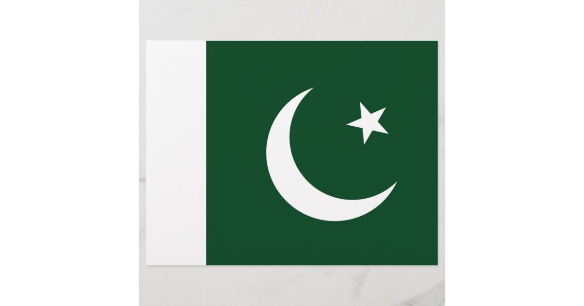 Letterhead with Flag of Pakistan | Zazzle
