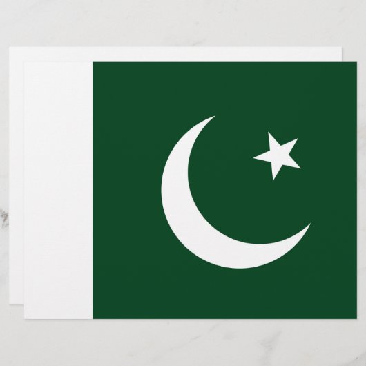 Letterhead with Flag of Pakistan (Front/Back)