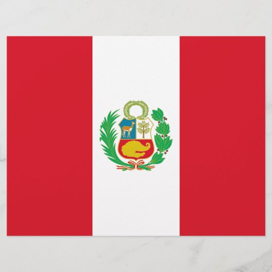Letterhead with Flag of Peru (Front)
