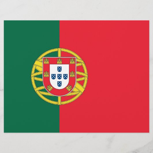 Letterhead with Flag of Portugal (Front)