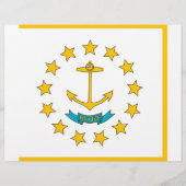 Letterhead with Flag of Rhode Island, USA (Front)