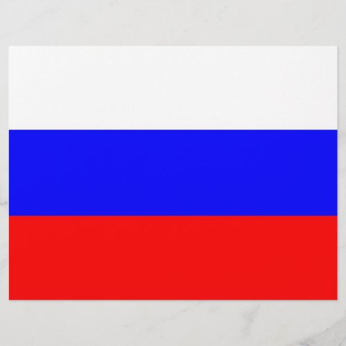 Letterhead with Flag of Russia