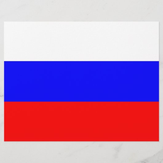 Letterhead with Flag of Russia (Front)