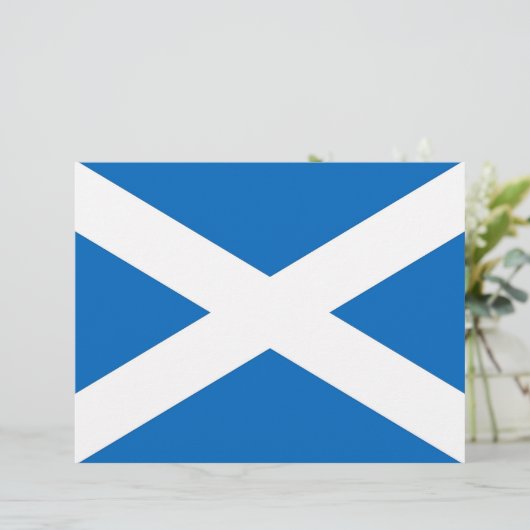 Letterhead with Flag of Scotland (Standing Front)