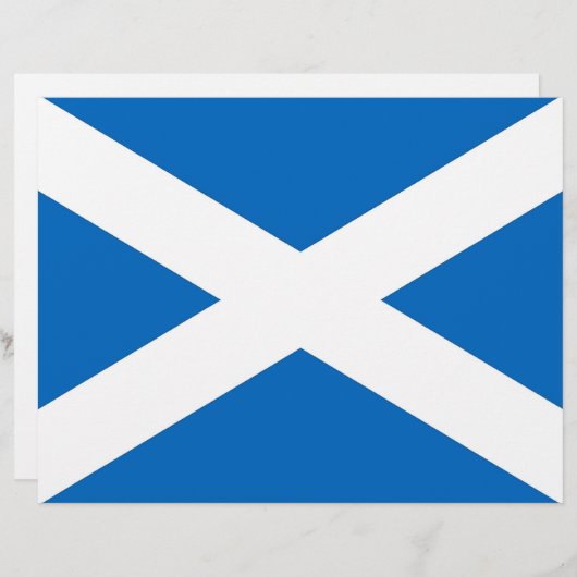 Letterhead with Flag of Scotland (Front/Back)