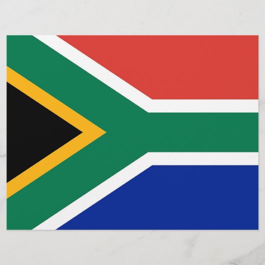 Letterhead with Flag of South Africa (Front)