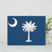 Letterhead with Flag of South Carolina, USA (Standing Front)