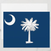 Letterhead with Flag of South Carolina, USA (Front/Back)