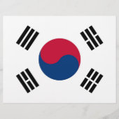Letterhead with Flag of South Korea (Front)