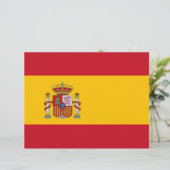 Letterhead with Flag of Spain (Standing Front)