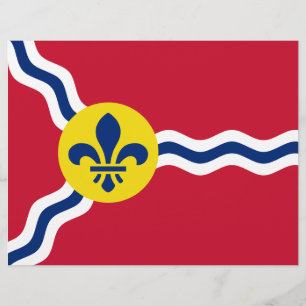 Letterhead with Flag of St. Louis, Missouri