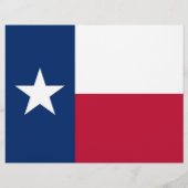 Letterhead with Flag of Texas, USA (Front)