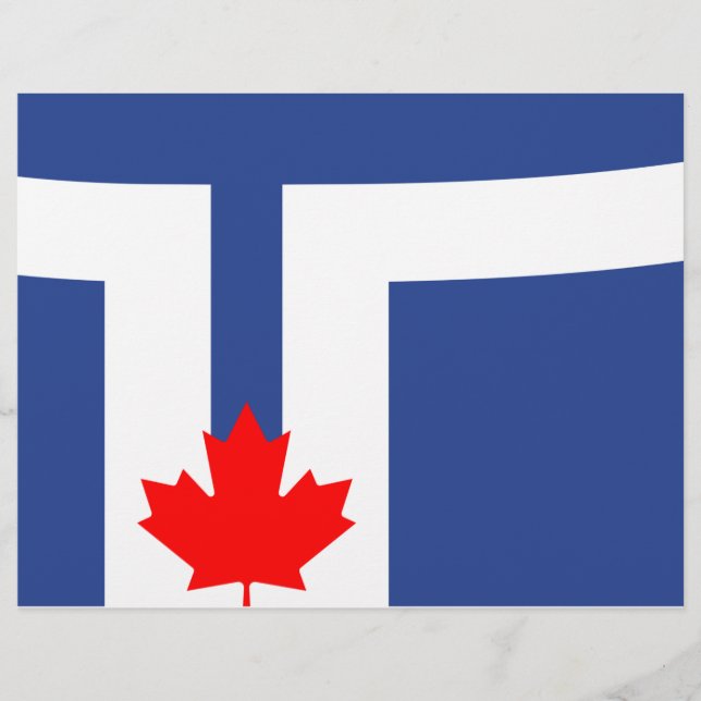 Letterhead with Flag of Toronto, Canada (Front)