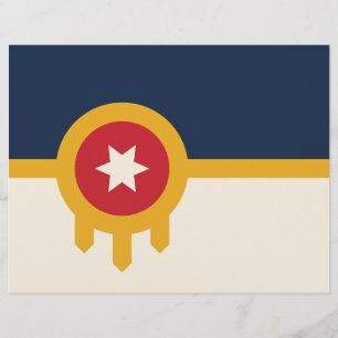 Letterhead with Flag of Tulsa, Oklahoma