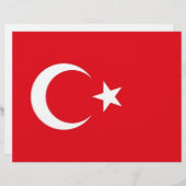 Letterhead with Flag of Turkey (Front/Back)