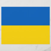 Letterhead with Flag of Ukraine (Front)