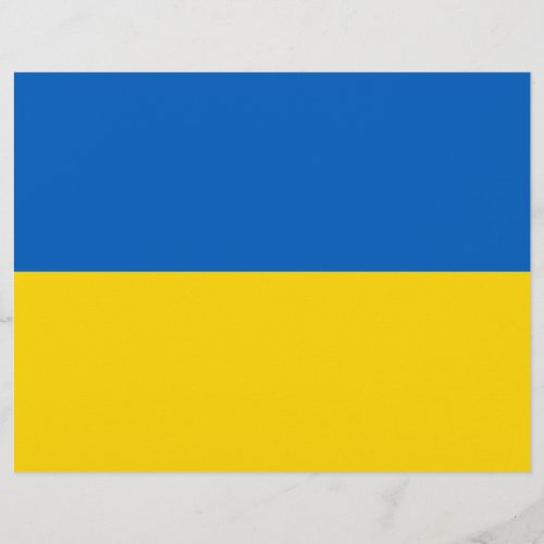 Letterhead with Flag of Ukraine