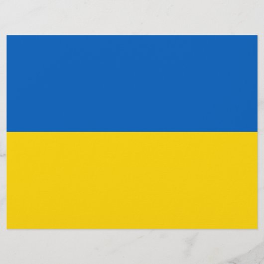 Letterhead with Flag of Ukraine (Front)