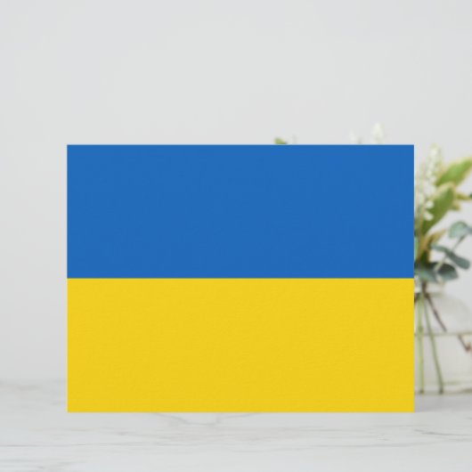 Letterhead with Flag of Ukraine (Standing Front)