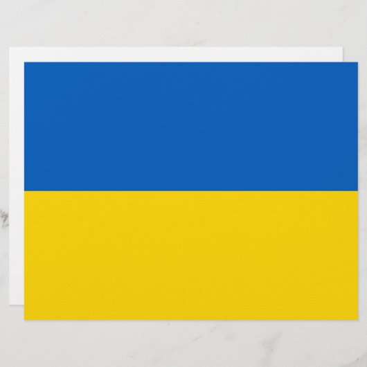 Letterhead with Flag of Ukraine (Front/Back)