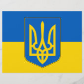 Letterhead with Flag of Ukraine (Front)