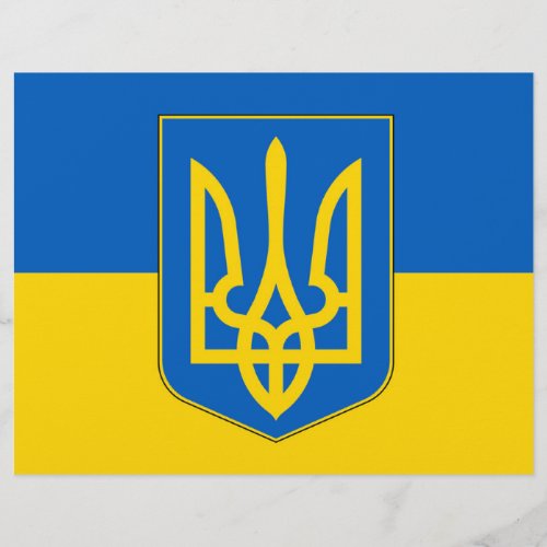 Letterhead with Flag of Ukraine