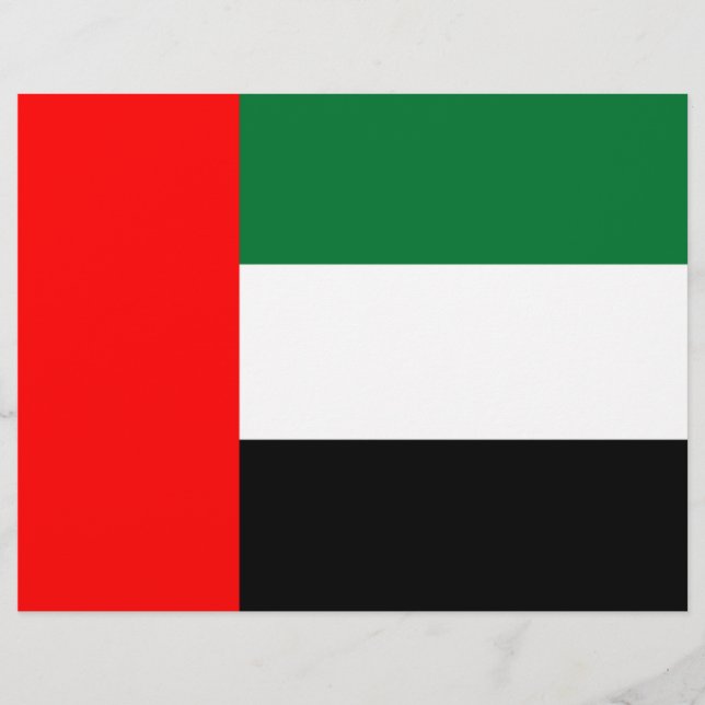 Letterhead with Flag of United Arab Emirates (Front)