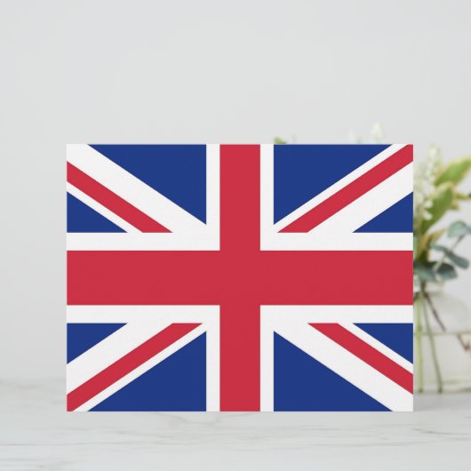 Letterhead with Flag of United Kingdom (Standing Front)