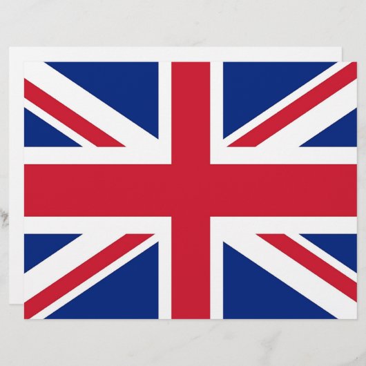 Letterhead with Flag of United Kingdom (Front/Back)