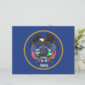Letterhead with Flag of Utah, USA (Standing Front)