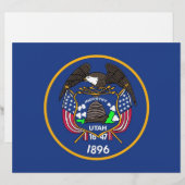 Letterhead with Flag of Utah, USA (Front/Back)