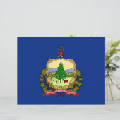 Letterhead with Flag of Vermont, USA (Standing Front)
