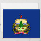 Letterhead with Flag of Vermont, USA (Front/Back)