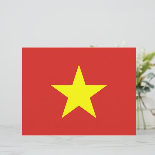Letterhead with Flag of Vietnam (Standing Front)