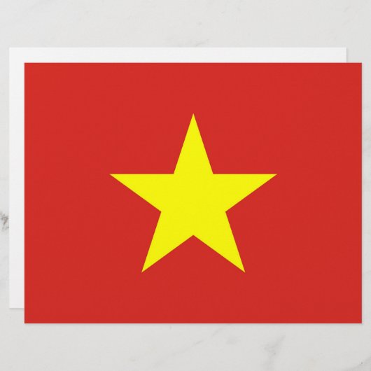 Letterhead with Flag of Vietnam (Front/Back)