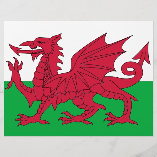 Letterhead with Flag of Wales (Front)