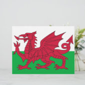 Letterhead with Flag of Wales (Standing Front)
