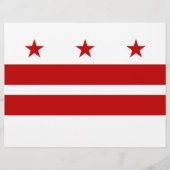 Letterhead with Flag of Washington DC, USA (Front)
