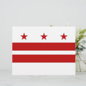 Letterhead with Flag of Washington DC, USA (Standing Front)