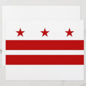 Letterhead with Flag of Washington DC, USA (Front/Back)