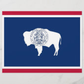 Letterhead with Flag of Wyoming, USA (Front)