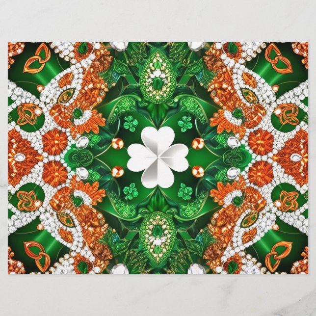 Letterhead with Ireland Colors Design (Front)