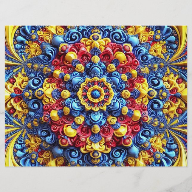 Letterhead with Romanian Colors Design (Front)