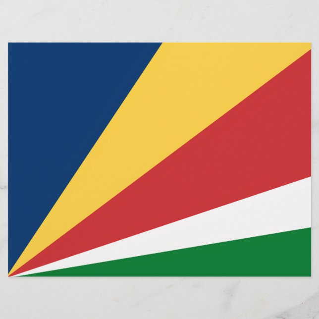 Letterhead with Seychelles Colors Design (Front)