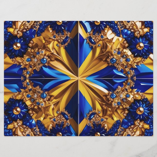 Letterhead with Sweden Colors Design (Front)