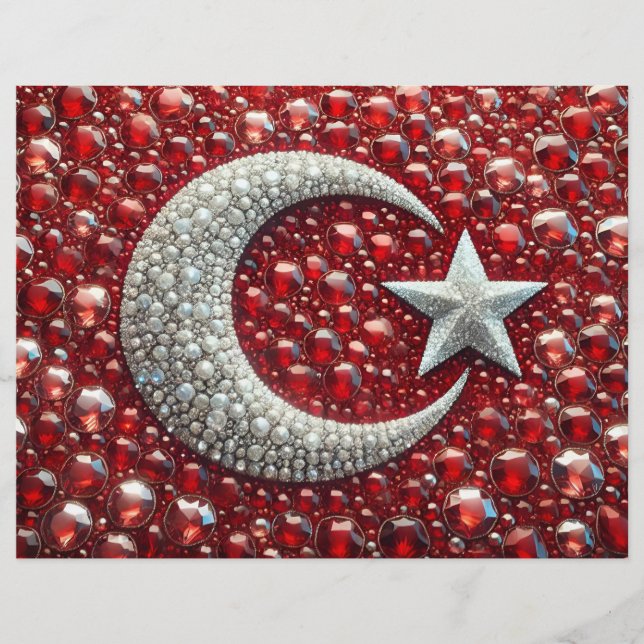 Letterhead with Turkish Colors Design (Front)