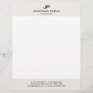 Letterheads Monogram Simple Template Modern Letterhead