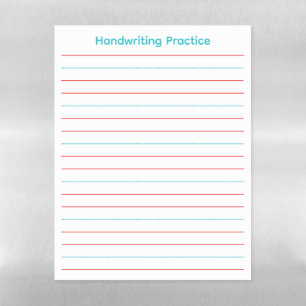Lettering and Handwriting Practice Magnetic Dry Erase Sheet