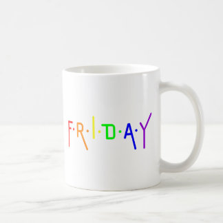 Lettering Design Friday in Rainbow Colors Coffee Mug