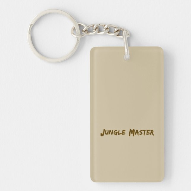 Lettering Design Jungle Master Keychain (Front)